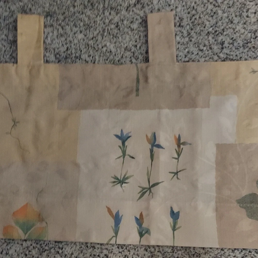 Vintage Martex patchwork Valance Curtain